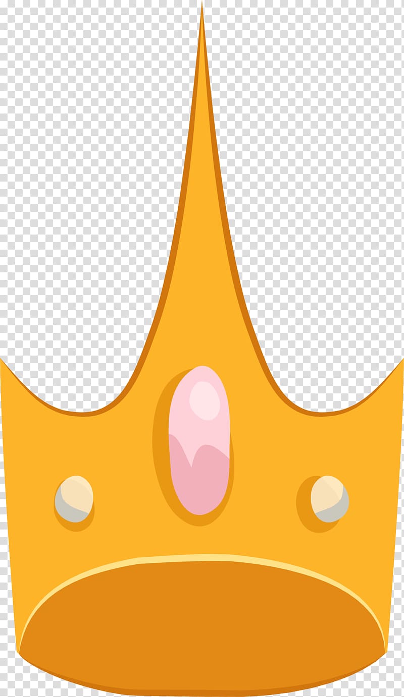Party hat Yellow , Golden minimalist crown label transparent background PNG clipart