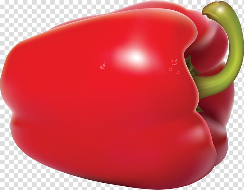 Bell pepper Chili pepper Cayenne pepper, Red pepper transparent background PNG clipart