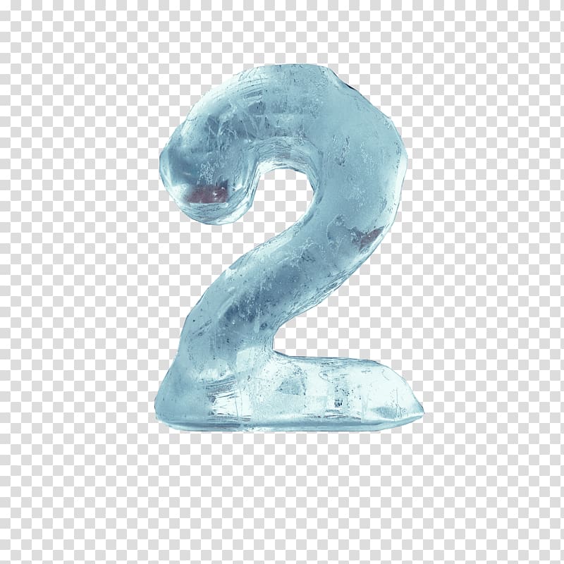 Ice cube Digital data Icon, Ice number 2 transparent background PNG clipart