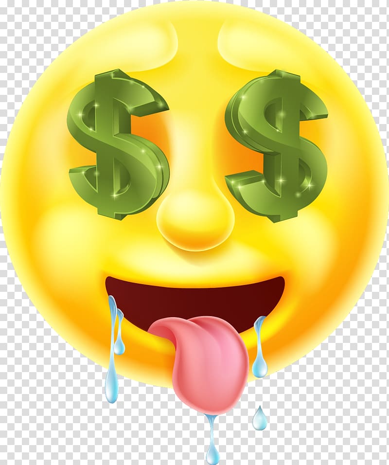 dollar eyes emoji, Euclidean Eye Illustration, Keep the saliva of the cartoon sun transparent background PNG clipart