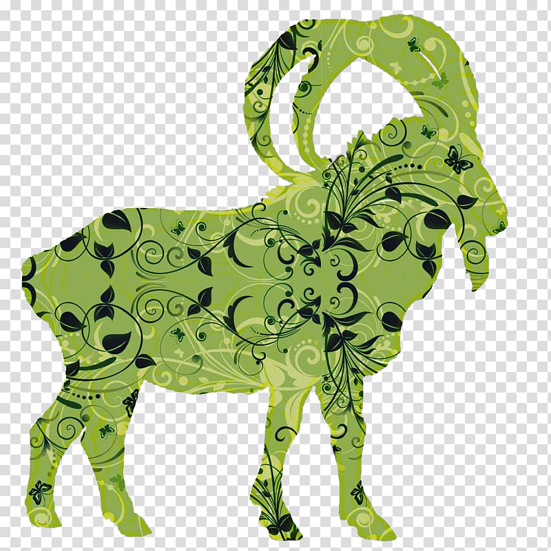 Goat New moon China Rose Animal, chinese moon transparent background PNG clipart