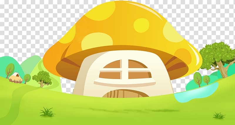 Cartoon Animation, Mushroom house transparent background PNG clipart