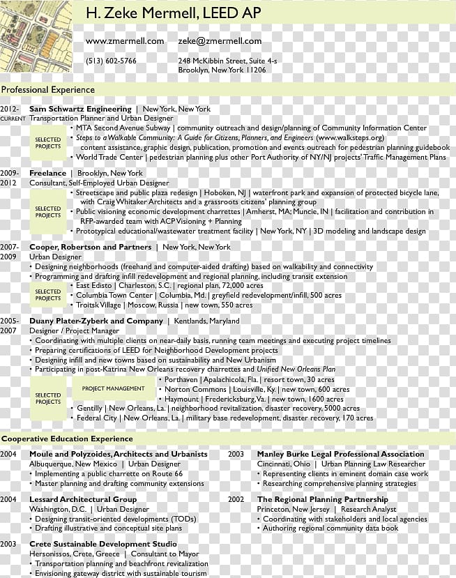 Cv Template For Town Planner / Transport Planner Cover ...