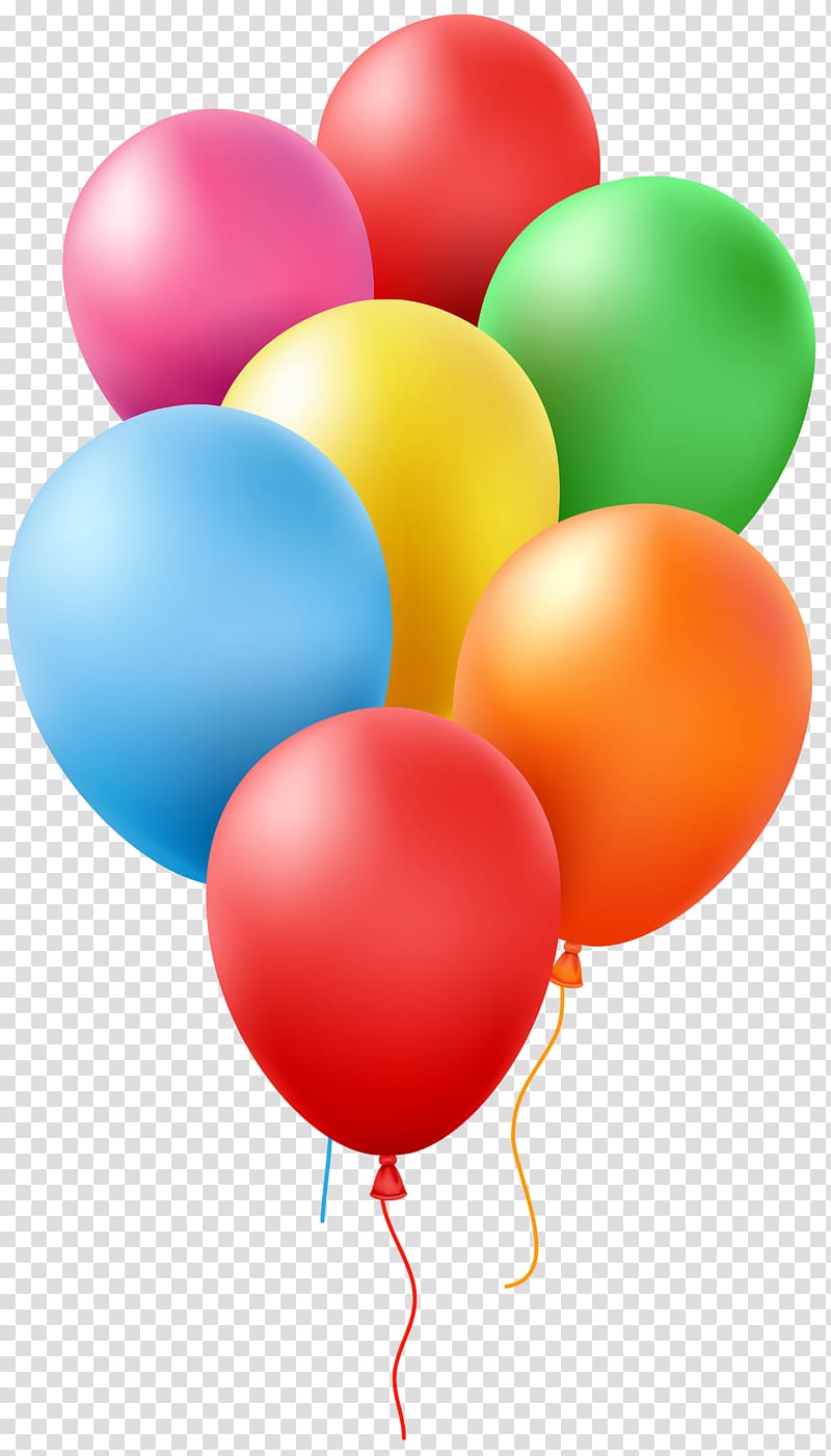 assorted-color balloons , Balloon , Balloons transparent background PNG clipart