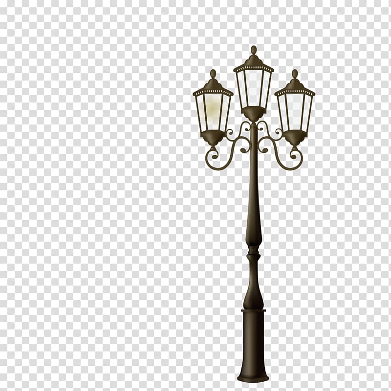 black floor light illustration, Street light Lighting, City street lights transparent background PNG clipart