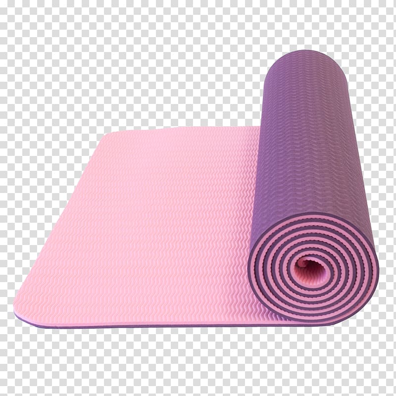 Yoga & Pilates Mats Thermoplastic elastomer Aerobics Exercise, matting transparent background PNG clipart