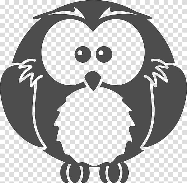 Owl Cartoon Drawing , Black And White Cartoon Owls transparent background PNG clipart