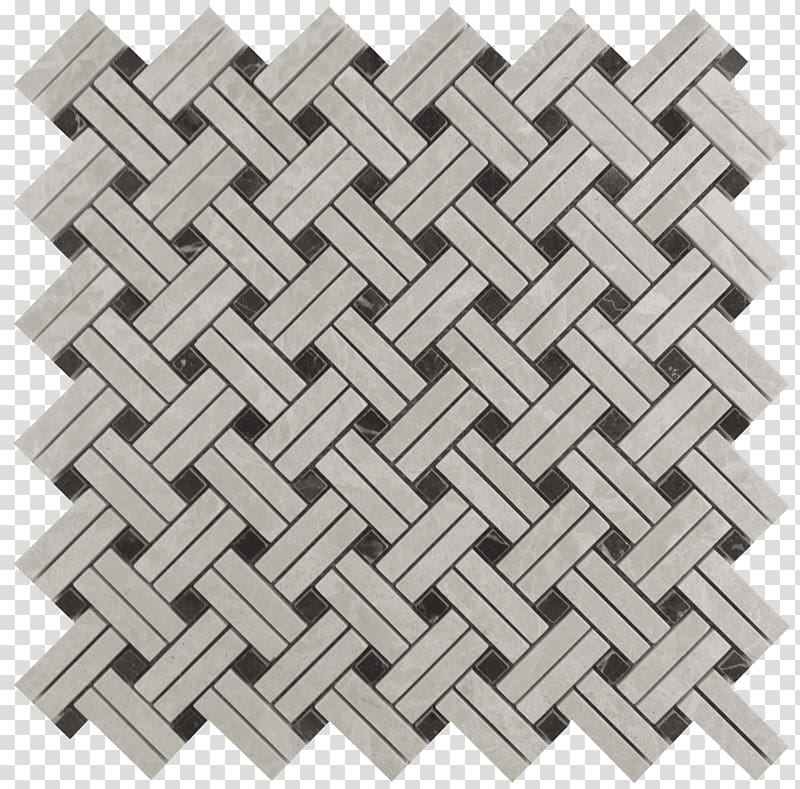 Carrara Tile Marble Basketweave Mosaic, mosaic tile transparent background PNG clipart