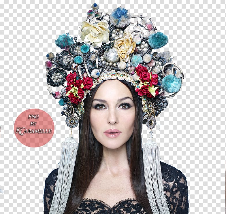 Olia Poliakova Kokoshnik Headpiece Headgear, Monica Bellucci transparent background PNG clipart