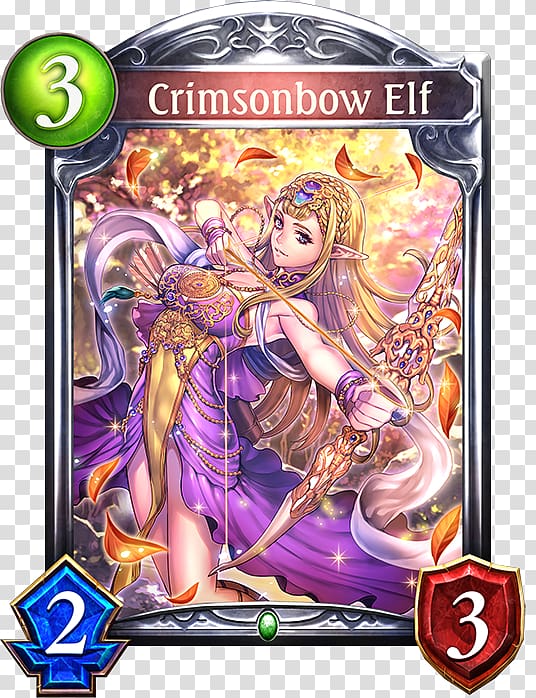 Shadowverse: Wonderland Dreams Playing card Video game Card game Magic: The Gathering, elf effect transparent background PNG clipart