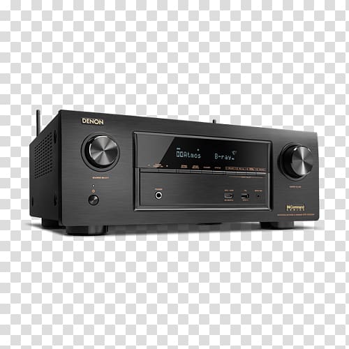 Denon AV receiver Dolby Atmos 4K resolution Home Theater Systems, others transparent background PNG clipart