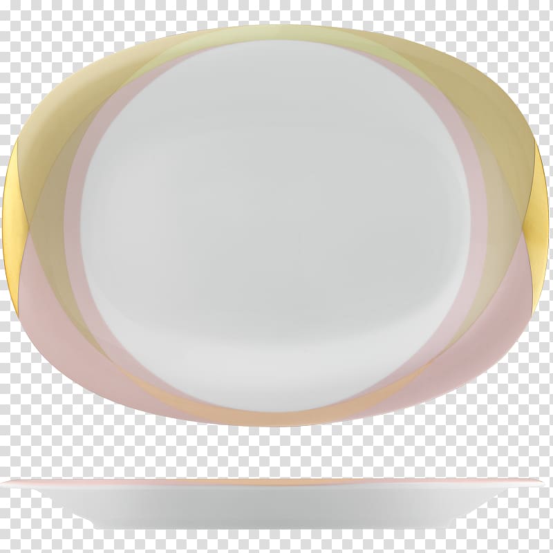 Fürstenberg China Porcelain Color Tea Strainers, oval plate transparent background PNG clipart
