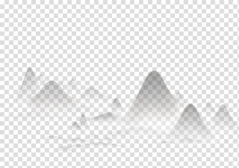 Shan shui Ink wash painting Landscape painting Black and white , others transparent background PNG clipart