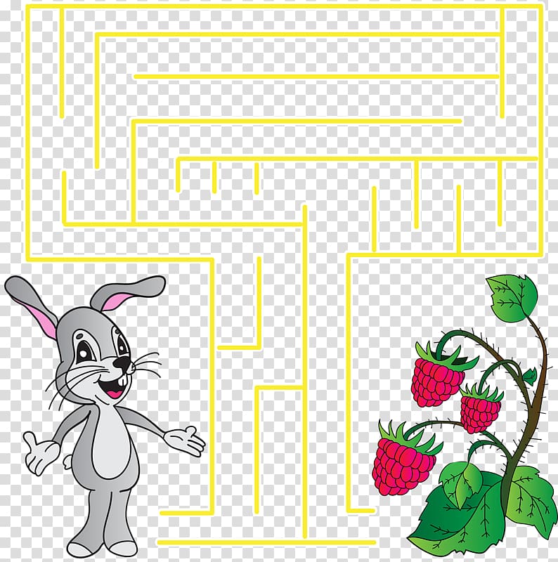 Jigsaw puzzle Maze Labyrinth Game Mathematics, Bunny Maze transparent background PNG clipart