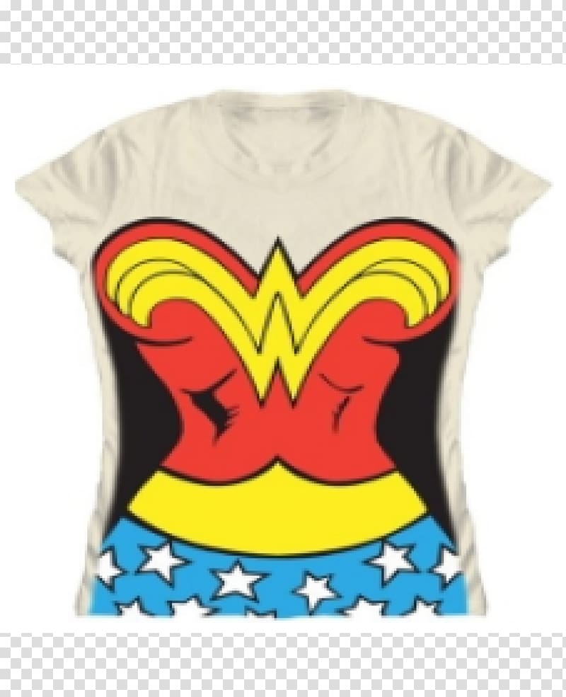 T-shirt Wonder Woman Themyscira Sleeve, T-shirt transparent background PNG clipart