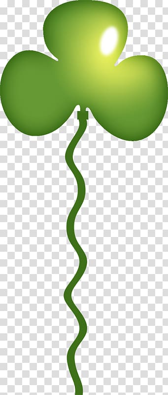 Balloon Clover Shamrock , Shamrock Balloon transparent background PNG clipart