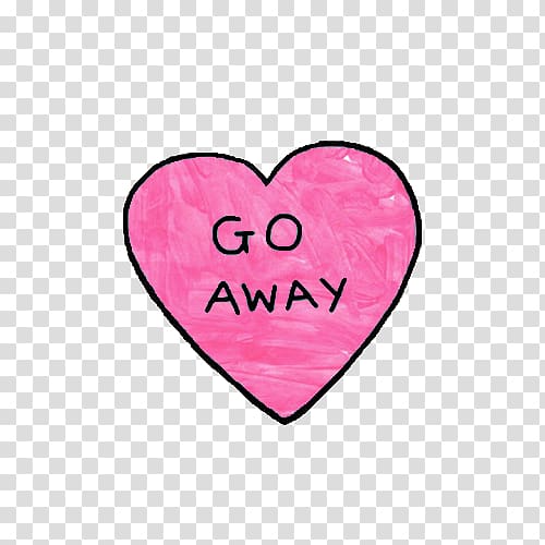 We Heart It Google Love, go away transparent background PNG clipart