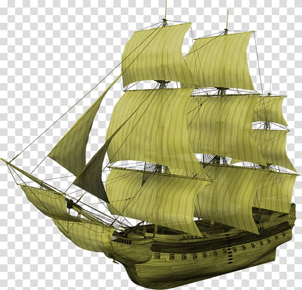Brigantine Galleon Carrack First-rate Full-rigged ship, boat transparent background PNG clipart