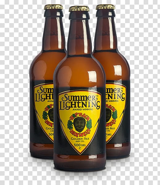 Ale Beer bottle Hop Back Summer Lightning Lager, award winning transparent background PNG clipart