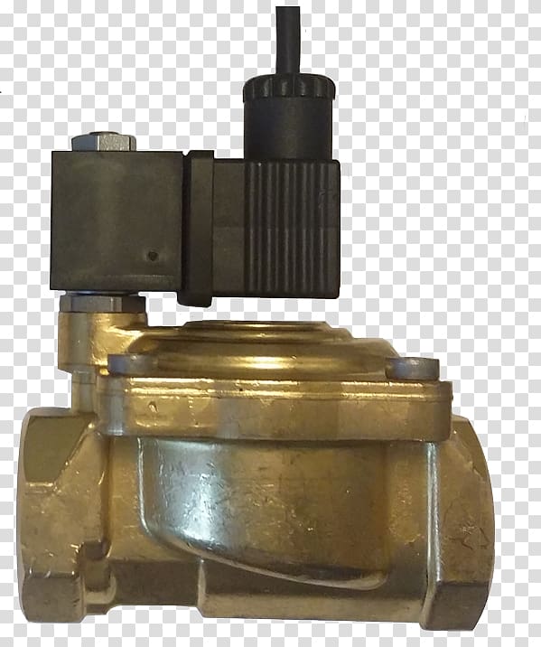 Solenoid valve Aquaculture Brass, Brass transparent background PNG clipart