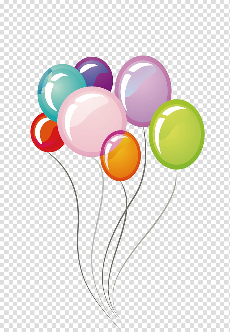 balloons illustration, Albuquerque International Balloon Fiesta Birthday , Rainbow balloons transparent background PNG clipart