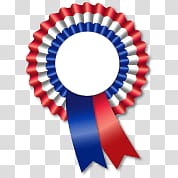 white, red, and blue ribbon, Tricolore Rosette transparent background PNG clipart