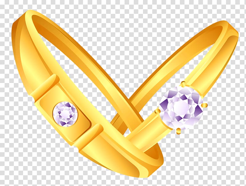 Wedding ring Wedding ring , Wedding Golden Rings transparent background PNG clipart