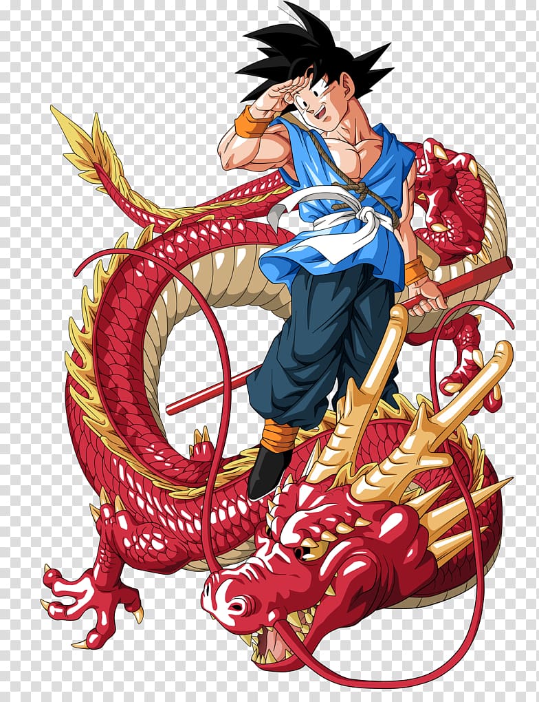 Son Goku and red dragon , Goku T-shirt Vegeta Dragon Ball Z: Budokai 2 Shenron, goku transparent background PNG clipart