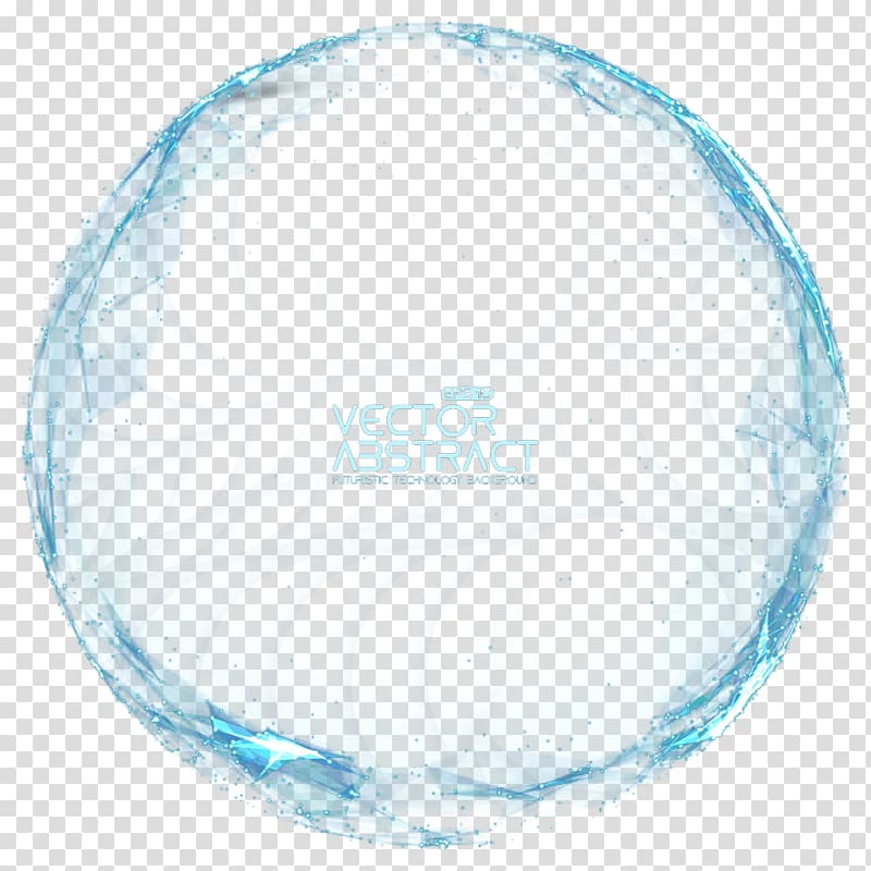 Abstract logo, Circle Area Pattern, Blue ball light effect transparent background PNG clipart