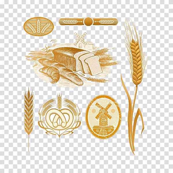 Common wheat Mill , Coarse grains rice wheat transparent background PNG clipart