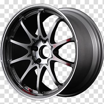 Alloy wheel Rays Engineering Car Rim Tire, car transparent background PNG clipart