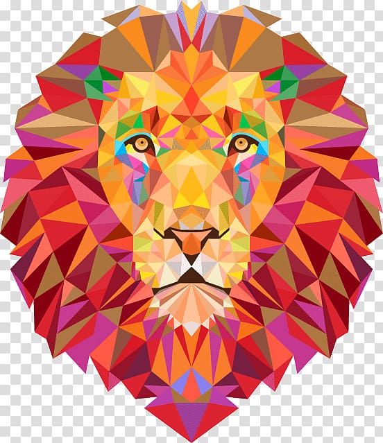Lionhead rabbit Tiger Geometry, lion transparent background PNG clipart