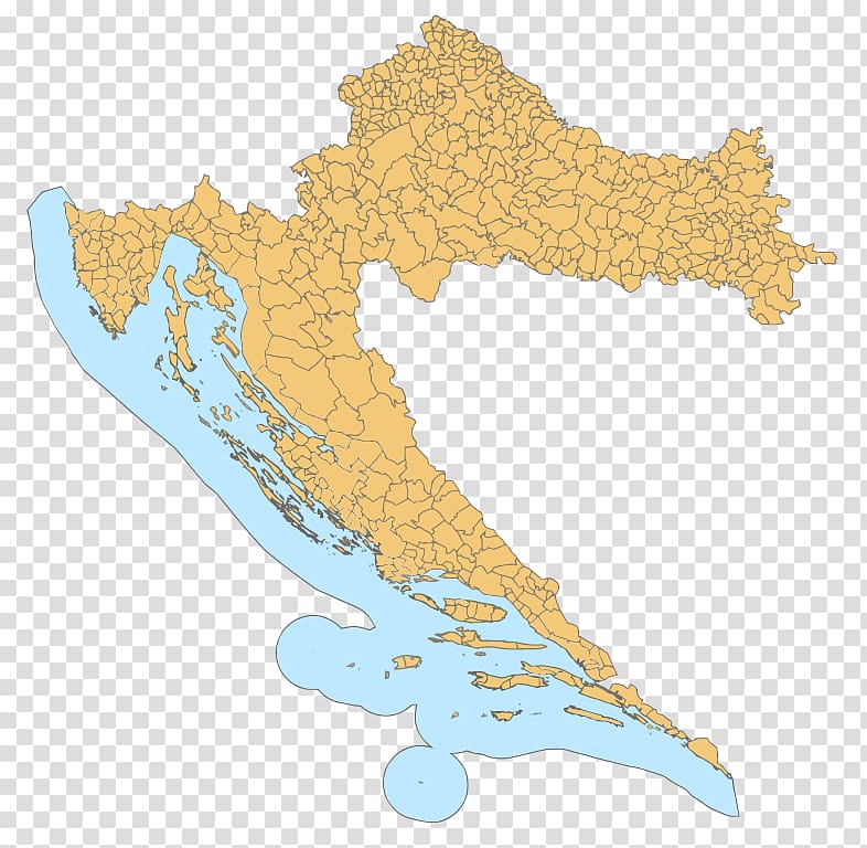 Administrative divisions of Croatia Dubrovnik Republic of Ragusa Kingdom of Croatia Map, map transparent background PNG clipart