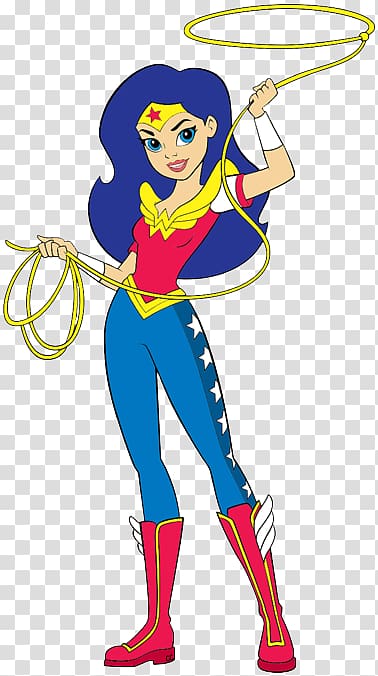 DC Wonder Woman art, DC Super Hero Girls Wonder Woman Poison Ivy Batgirl Supergirl, DC superhero girls transparent background PNG clipart