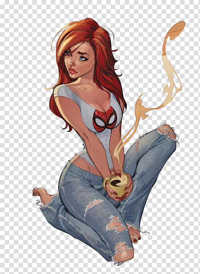Mary Jane Watson Spider-Man 2 Jean Grey Comics, mary transparent background PNG clipart