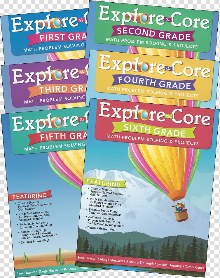Leveled Texts for Mathematics: 6-Book Set Common Core State Standards Initiative Sixth grade, Garlic Press transparent background PNG clipart