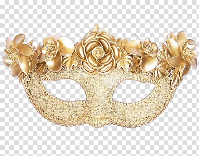 gold mask illustration, Masquerade ball Mask Gold Party, Ms. Golden Mask transparent background PNG clipart