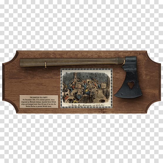 Boston Tea Party Knife Tomahawk Weapon, plaque transparent background PNG clipart
