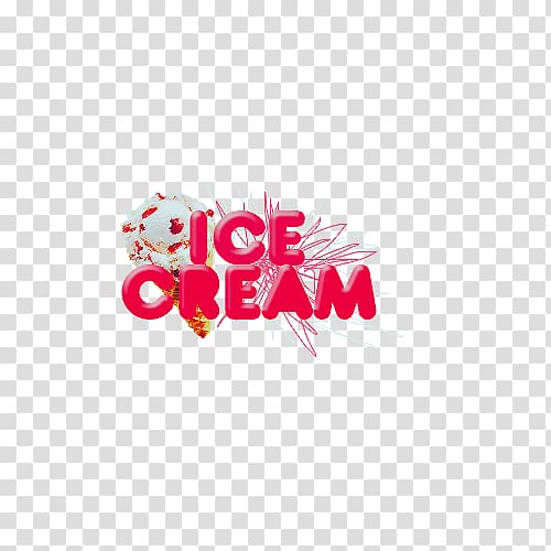 Text Word Logo, four-ball ice cream transparent background PNG clipart