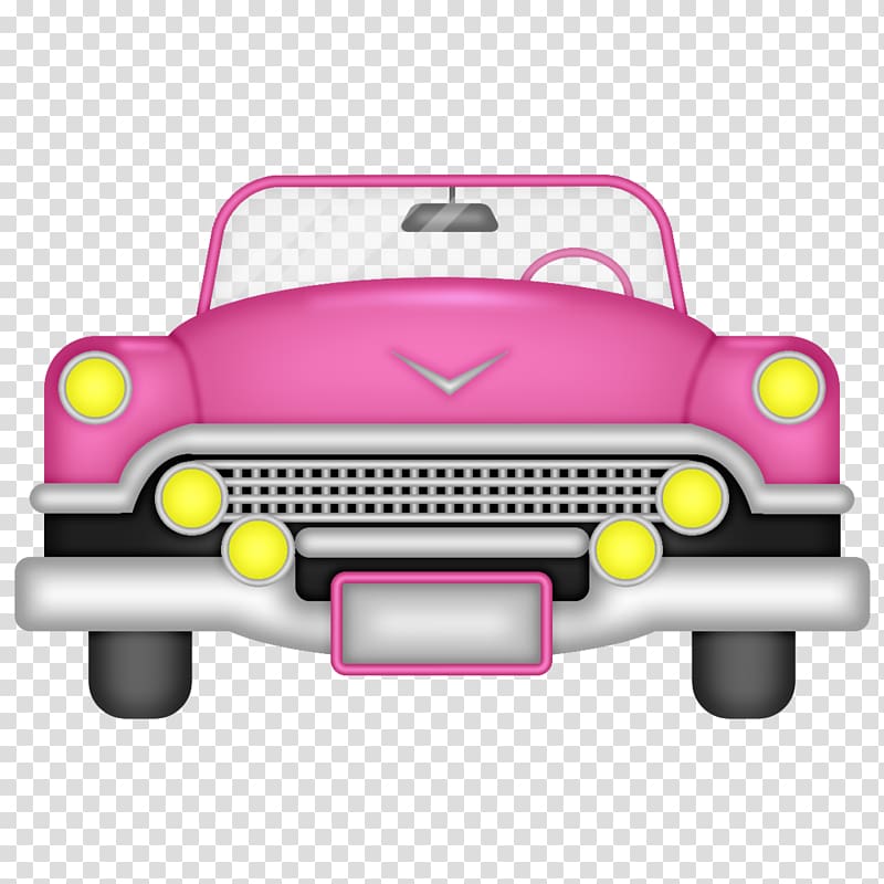 Car, Pink car transparent background PNG clipart