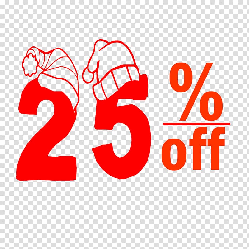 Christmas 25% Discount Tag., others transparent background PNG clipart