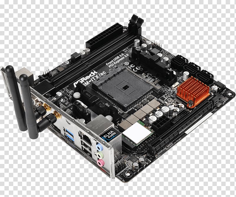 Socket FM2+ Mini-ITX Motherboard ASRock, others transparent background PNG clipart