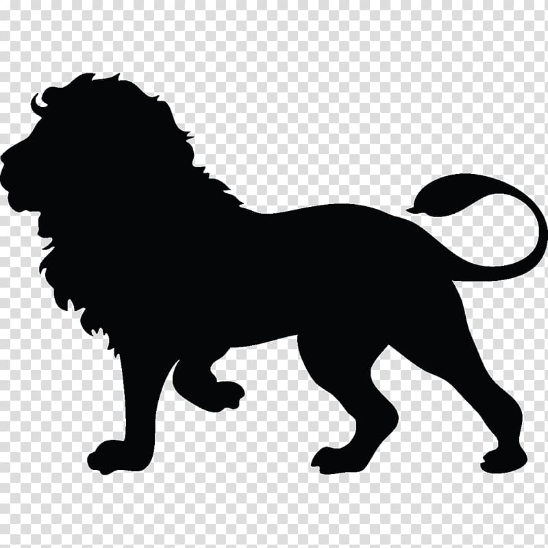 Lion Silhouette Cougar , Lions Head transparent background PNG clipart