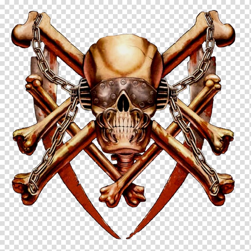 human skull with blades and chain , T-shirt Megadeth Killing Is My Business... and Business Is Good! Rust in Peace, skull transparent background PNG clipart