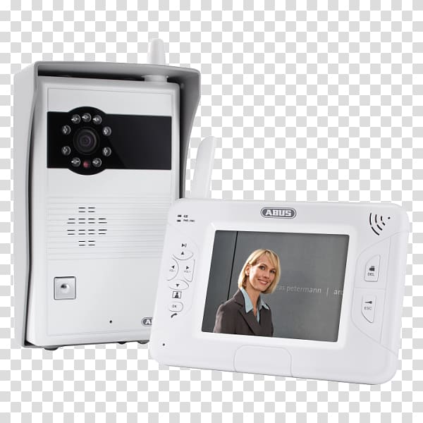 Intercom Wireless Door phone Video door-phone Closed-circuit television, microphone transparent background PNG clipart