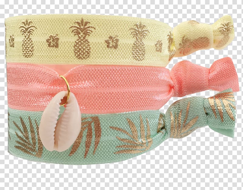 Friendship bracelet Conjunto de 3 Pulseras Kiabi. Talla: TU Beach Hair tie, cowrie transparent background PNG clipart