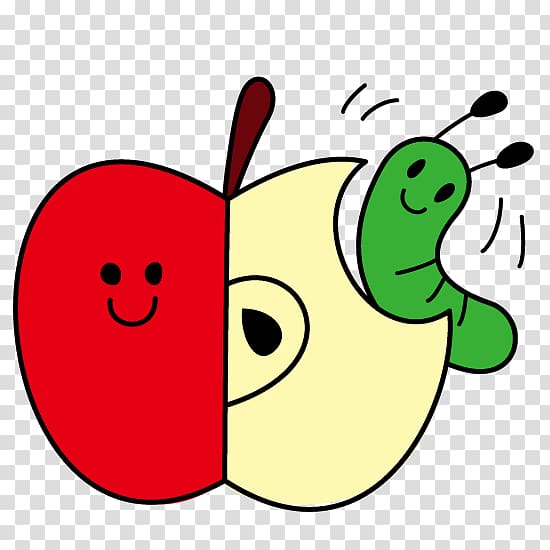 Smiley Cartoon Apple , smiley transparent background PNG clipart