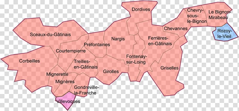 Chevry-sous-le-Bignon Montargis Gien Communauté de communes Map, others transparent background PNG clipart