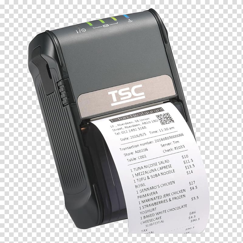 Thermal printing Barcode printer Label printer USB, printer transparent background PNG clipart