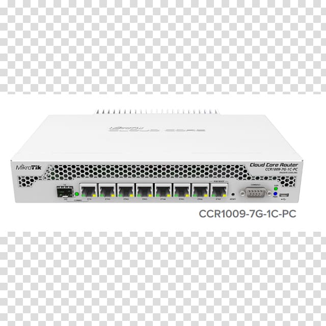 MikroTik Cloud Core Router CCR1009-7G-1C-PC Router, EN, Fast EN, Gigabit EN MikroTik Cloud Core CCR1036-12G-4S Router, 12-port, Gigabit, Computer transparent background PNG clipart